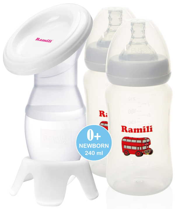 Купить Ручной молокоотсос Ramili MC200 с двумя бутылочками 240ML (MC200240MLX2)